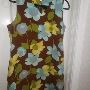 🤎💙Floral Sheath dress w/ pockets🌸🌼🍂